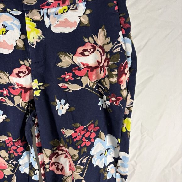 Old Navy Harper Floral Ankle Pants Women's Size 4 Slim Fit Workwear Trousers - Picture 5 of 16